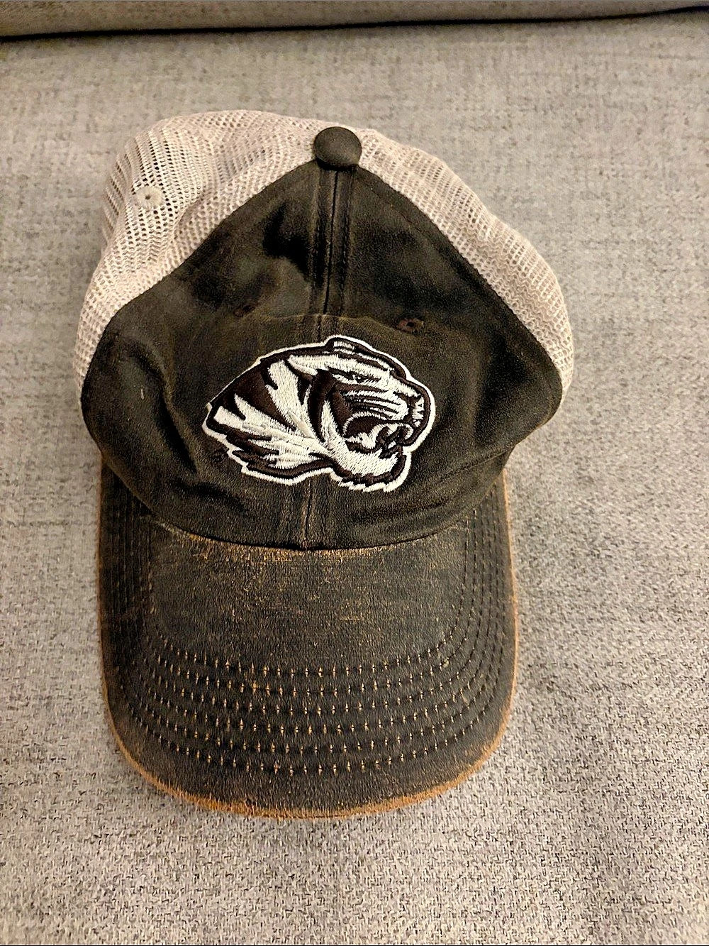 Top of the World Missouri Tigers Mesh Trucker Adjustable Hat Black & White
